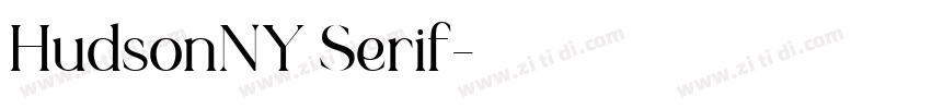 HudsonNY Serif字体转换
